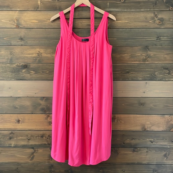 NWT GAP Small Tall Pin-tucked Swing Dress w/ Pockets - Picture 3 of 6